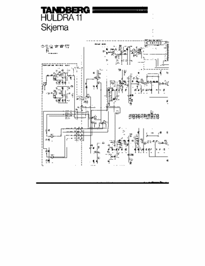 Tandberg Huldra 11 Tandberg Huldra 11 schematics
